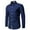 Dark Blue, variant on Long Sleeve Mens Work Shirts Collared White Tuxedo Button Down T-Shirt Dress Shirts Plain Oversized Tshirts for Men,XXL