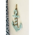 thumbnail image 2 of Nagina International Nautical Wood Anchor with Rope, Beach Decor, Nautical Decor, Blue Anchor, Wooden Anchor, Lake Decor, 2 of 3