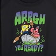 thumbnail image 3 of The Spongebob Movie: Search For Squarepants - Arrgh You Ready - Women's French Terry Long Sleeve Pullover, 3 of 6