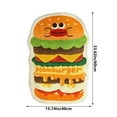 thumbnail image 4 of Color&Geometry Cute Bath Mat Non Slip, Ultra Soft Fluffy Funky Bath Mat, Absorbent Washable Bath Mats for Bathroom, Funny Colorful Hamburger Kids Bathroom Rug, 4 of 7
