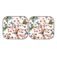 thumbnail image 7 of Haiem Watercolor Floral With Butterflies Car Windshield Sun Shade (2 Pieces) Foldable Windshield Sun Shade Car Accessories for Truck SUV Pickup-Large, 7 of 7