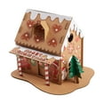 thumbnail image 2 of DIY Christmas Houses Christmas Craft Houses Kits Room Table Decor Handmade Paper Style D, 2 of 9