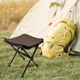 thumbnail image 6 of Folding Stool Ultralight Foldable Chair Fishing Stool Folding Camping Chair Brown, 6 of 8