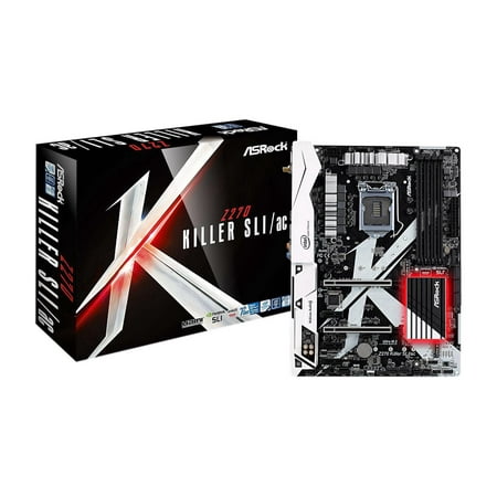 ASRock Z270 KILLER SLI/AC LGA 1151 Intel Z270 HDMI SATA 6Gb/s USB 3.0 ATX Motherboards -