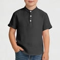 thumbnail image 2 of Camisa de Cuello Redondo de Manga Corta para Niños en Algodón, 2 of 9