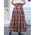thumbnail image 6 of a.Jesdani Womens Skirts Casual High Waist Ruffle Swing Beach Maxi Skirt with Pockets s-xxl, 6 of 7