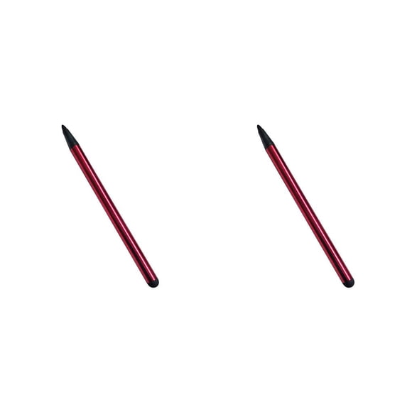 Cateissary Stylus Pen Dibujo Bolígrafos capacitivos Regalo Multifunción Suministro de teléfono inteligente Lápiz de pantalla táctil con Rojo 2Conjunto