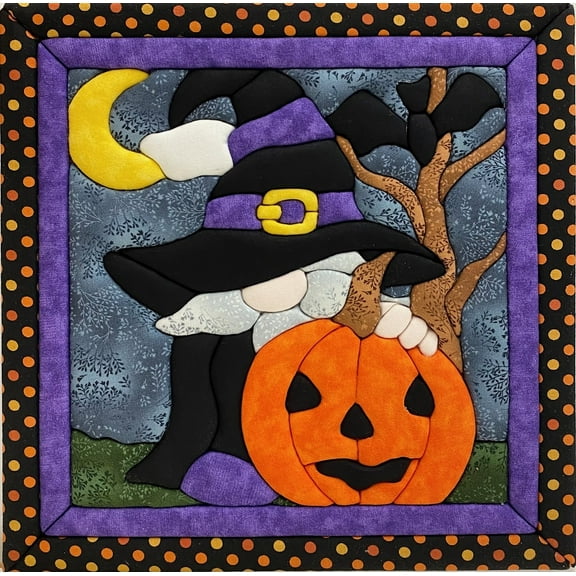 Quilt-Magic No Sew Wall Hanging Kit-Gnomely Nights