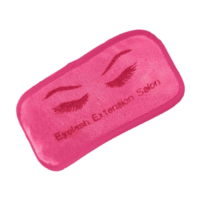 maskred Durable Extension de Cils Front Pad Microfibre Support Extension Plateau Souple Rose 9 x 19cm 1Set
