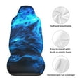 thumbnail image 5 of Sikiie Ice Blue Fire Wolf Car Seat Protector 2 Pack Car Seat Cushion Mat, Car Seat Covers for SUV, Truck, Van, 5 of 7