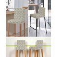 thumbnail image 5 of Vintage Flowers Bar Stool Covers Set of 6, Spring Pink Green Floral Country Leaves Birds Stretch Bar Chair Covers with Backs, Removable Pub Counter Height Chair Cover for Kitchen Dining Room Cafe, 5 of 7