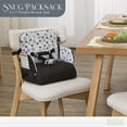 thumbnail image 5 of Evolur Snug Packsack 2-in-1 Portable Booster Seat and Travel Bag, Black And White, 5 of 7