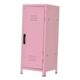 thumbnail image 3 of BELOVING Metal Small Desktop Makeup Locker for School Office Accessory 10.5x10.5x27cm Pink, 3 of 10