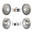 thumbnail image 1 of Transit Auto Front Rear Ceramic Pads and Coated Disc Brake Rotors Kit for Car Kia Sorento Hyundai Santa Fe Sport KGA-101109, 1 of 11