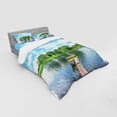 thumbnail image 3 of Ambesonne Landscape Bedding Set 3 Pcs, Wooden Dock over Lake, Twin, Multicolor, 3 of 3