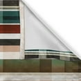thumbnail image 5 of Ambesonne Modern Plaid Window Valance, Art Integrating Lines, 54" X 18", Redwood Teal Olive Green, 5 of 5
