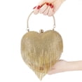 thumbnail image 2 of Kmbangi Sac Pochette pour Femmes Soirée Chaîne Diamants Robe Sac à Main Mariage Fête Cristal Strass Sac à Main, 2 of 8