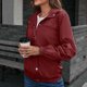 thumbnail image 4 of Chaqueta de lluvia para mujer Contraste de color al aire libre Impermeable con capucha Impermeable a prueba de viento Pompotops qwe16546, 4 of 7