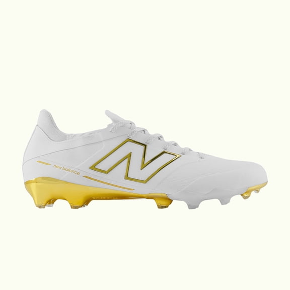 NEW New Balance Prodigy Football Cleats White / Metallic Gold Size 12M