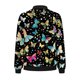 thumbnail image 5 of Chaquetas y abrigos casuales sin capucha de manga larga para mujer Sudadera holgada de manga larga con cremallera Chaqueta informal de béisbol de punto grueso Chaqueta de poliéster para mujer, 5 of 5