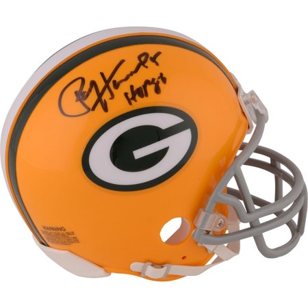 1972 Throwback Replica Mini Helmet Paul Hornung Green Bay Packers Autographed Throwback Riddell Mini Helmet with HOF 86 Inscription - Fanatics Authentic Certified ()