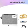 thumbnail image 5 of 2Pcs Lockable KOSMCCOMoney Bags Nylon Lock Bank Bag Coin Bag,Storage Cash Bag for Jewelry,Passport,C, 5 of 5