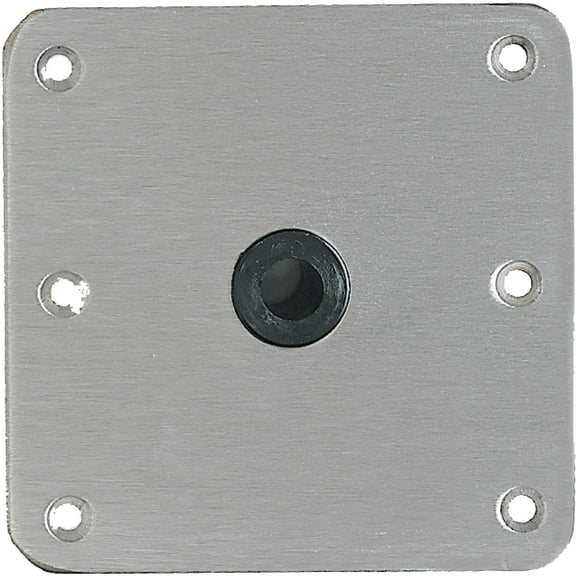 Attwood 7" x 7" Stainless Steel Threaded Lock'N-Pin 3/4" Base, Bronze Bushing