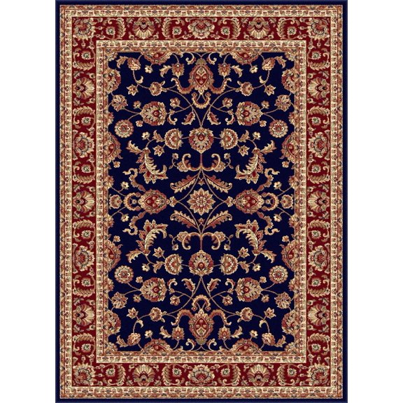 Tayse Sensation Area Rug 4797 NAVY Traditional Navy Blue Vines Leaves 7' 10" x 10' 3" Rectangle