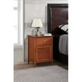 thumbnail image 2 of Knubmt Nightstand with 1 Drawer and 1 Door Cabinet, Wood Beside Table for Home, Bedroom, Brown, 2 of 4