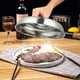 thumbnail image 3 of 3 uds tapa de Metal redonda Universal tapas de acero inoxidable tapa de comida cubiertas de comida occidental cubiertas de carne, 3 of 7