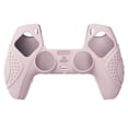 thumbnail image 2 of PlayVital Guardian Edition Cherry Blossoms Pink Ergonomic Soft Anti-Slip Controller Silicone Case Cover for PS5, Rubber Protector Skin with White Joystick Caps for PS5 Controller, 2 of 9