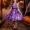 Purple, variant on Girls Halloween Printed Dress Crew Neck Sleeveless Belted Back Zipper Costume Kids Trendy Casual A-Line Swing Dress Orange 01 7-8 Years