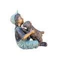 thumbnail image 5 of Nifao Playful Young Boy and his Puppy Bronze Statue – Bronze Statue, Home Decor, 20"L x 16"W x 24"H, 5 of 7