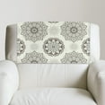 thumbnail image 2 of TSOVTHRID Boho Mandala Floral Beige Recliner Headrest Protector Headrest Cover for Recliner Chair Couch Chair Head Protector for Sofa Furniture Protectors 17x27 in, 3 Pieces, 2 of 7