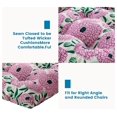 thumbnail image 5 of Outdoor Chair Cushions,3 Piece Loveseat Outdoor Cushions Set,Tufted/Wicker Patio Cushion for Patio Furniture All Weather,44“x19 x5,Floral, 5 of 6