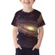 thumbnail image 1 of Camiseta de manga corta crop top estilo niños estrella impresión cuello redondo casual para chicos chicas chicos camiseta de manga corta, 1 of 5