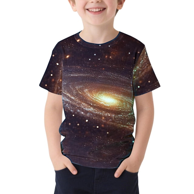 Tauxra T-Shirts pour Hommes à Manches Courtes, Col Ras du Cou, T-Shirt Décontracté avec Imprimé d'Étoiles, Tissu Doux, Haut Polyvalent pour Usage Quotidien