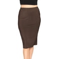 thumbnail image 4 of Stretch Is Comfort Women's Soft Stretch Midi Skirt | Adult  Small - 5x, 4 of 9