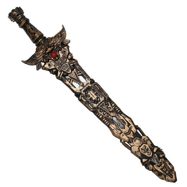 Espadas de plástico creativas: Espada de juguete para disfraz de caballero pirata, accesorios para juegos de rol, decoración para fiestas de Halloween infantiles.