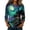 24# Blue, variant on Womens 3/4 Sleeve Crew Neck Halloween T Shirts Shirts Thanksgiving Autumn Graphic Tee Tops Light Purple XL
