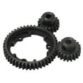 thumbnail image 2 of 46T Spur Gear, Black M1 18T Pinion Precise Machining Wear Resistance  For RC Car, 2 of 8