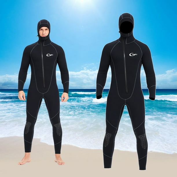 Trajes de Neopreno para Hombre Cuerpo Completo Mantener Abrigado Neopreno de Manga Larga 5 Mm Traje de Buceo con Capucha Traje Humedo para Buceo Esnor SG Sunnimix Trajes de neopreno para