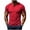 Red, variant on Guluxicc Men's Athletic Shirts Button Short Sleeve Everyday Gym Shirts for Summer Casual Outfits