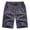 Dark Gray, variant on Paiwinds Men's Casual Shorts with Multiple Pockets Solid Color Drawstring Waist Outdoor Beach Pants Breathable Lightweight Summer Shorts for Home Hiking