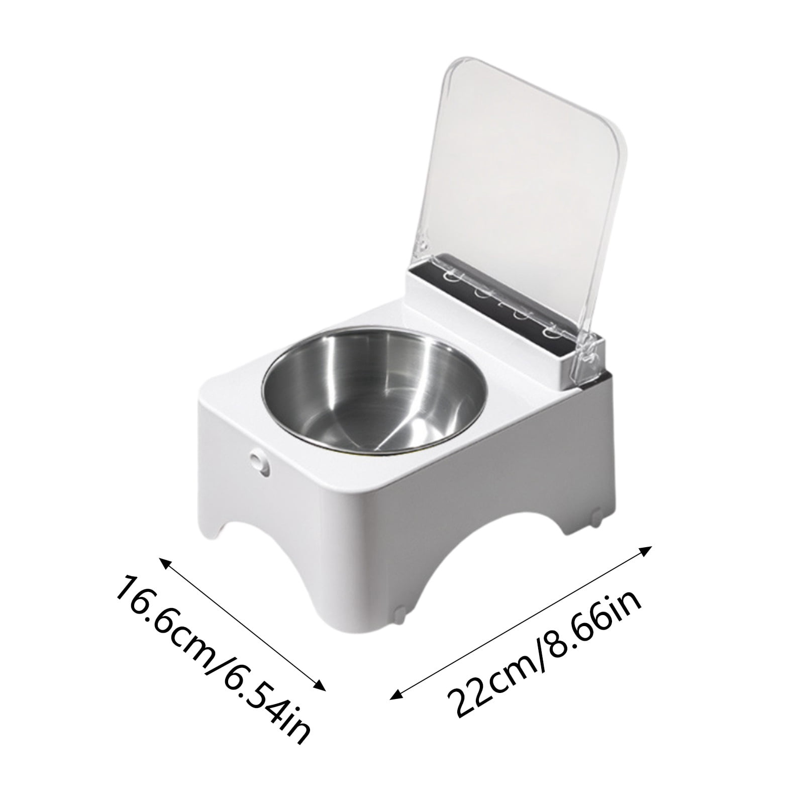 Smart Pet Feeder with Infrared Motion Sensor, Automatic Lid Cat Dog Food Bowl, Motion Activated Pet Food Dispenser, Keeps Food Fresh Ants Free, Rechargeable, for Small Medium Dogs Cats