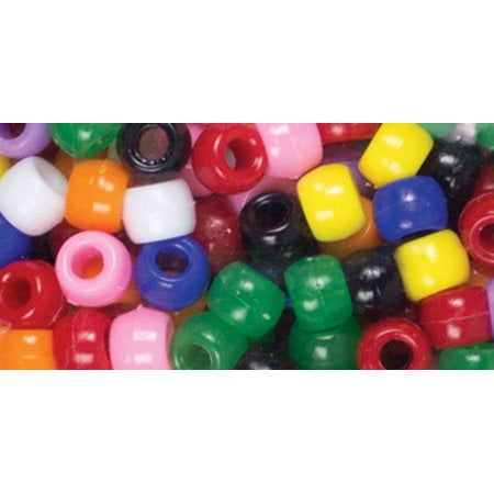 Cousin Diy 700 Piece Rainbow 9Mm Pony Beads
