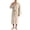 Khaki, variant on Long Kimono Robe for Men Long Sleeve Lightweight Cotton Bathrobe Yukata Sauna Spa Robes with Pockets Shower Robe