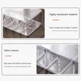 thumbnail image 5 of Kannior Cable Organizer Charger Cord Organizer Transparent Plastic Case with Lid 7 Compartments for Cord, Charger, Earphone, Remote control, 5 of 6