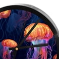 thumbnail image 4 of Jellyfish 9.8 Inch Silent Wall Clock, Round Digital Battery Operated Clock, Easy-to-Read Wall Clock for Bedroom Living Room Kitchen Bathroom Decoration, 4 of 6