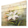 thumbnail image 1 of Design Art - Peinture à l'Huile de Fleur de Lys Blanche, 1 of 5